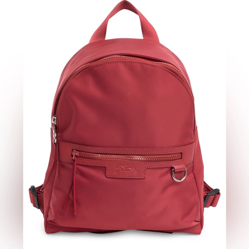 New Longchamp Le Pliage Neo Small Canvas Backpack Women's Red No tag
